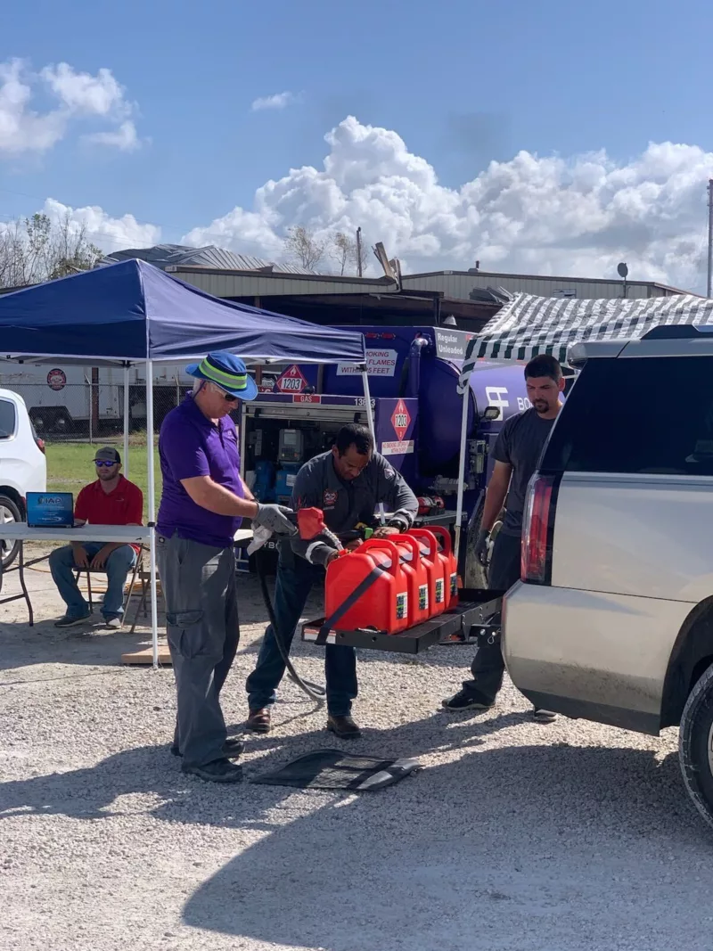 emergency gas can refueling