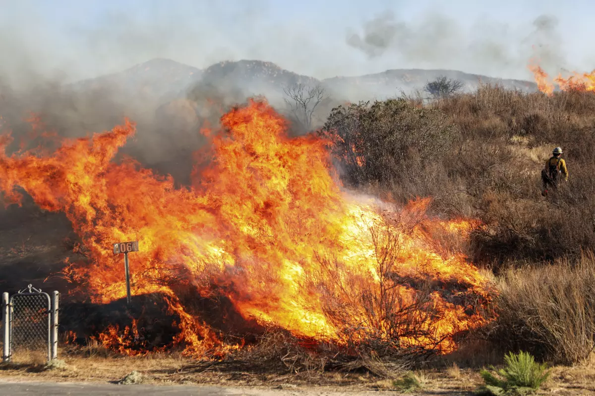 Wild fire in San Diego