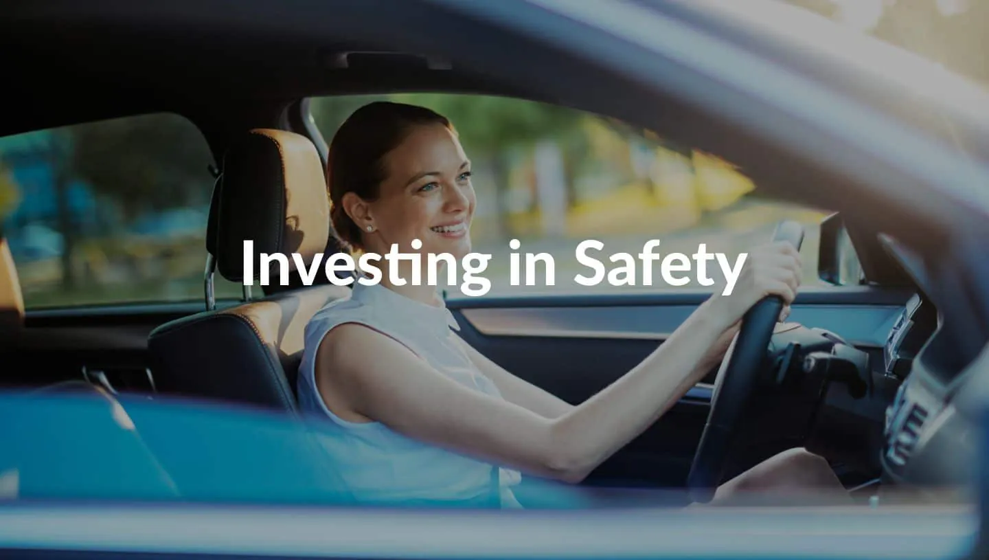 Invest in Safety woman driving