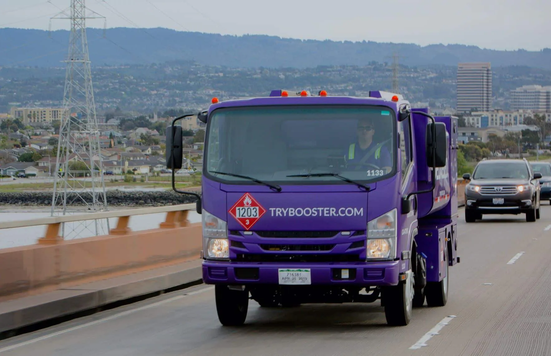 Booster Smart Tanker on road