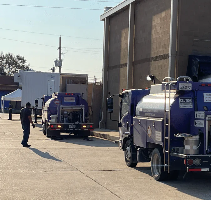 refueling trucks ready to go