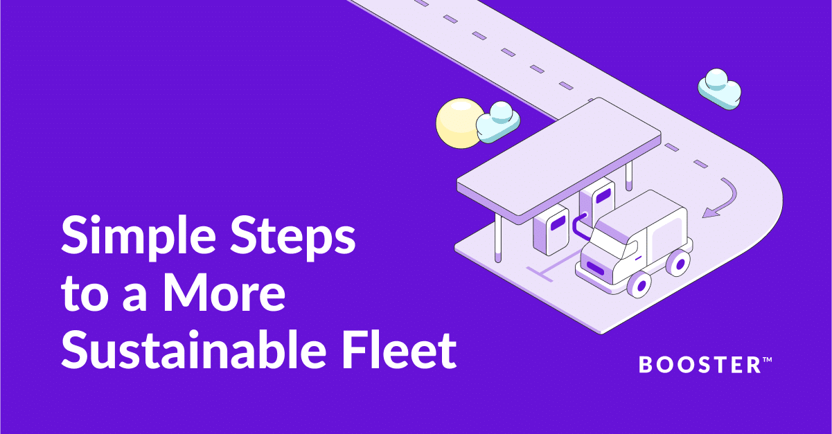 Sustainable Fleet Steps Graphic