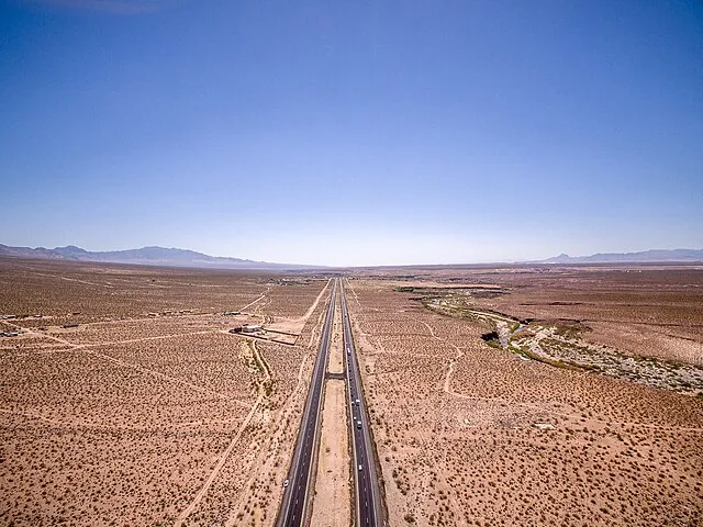 Arizona high way blue sky