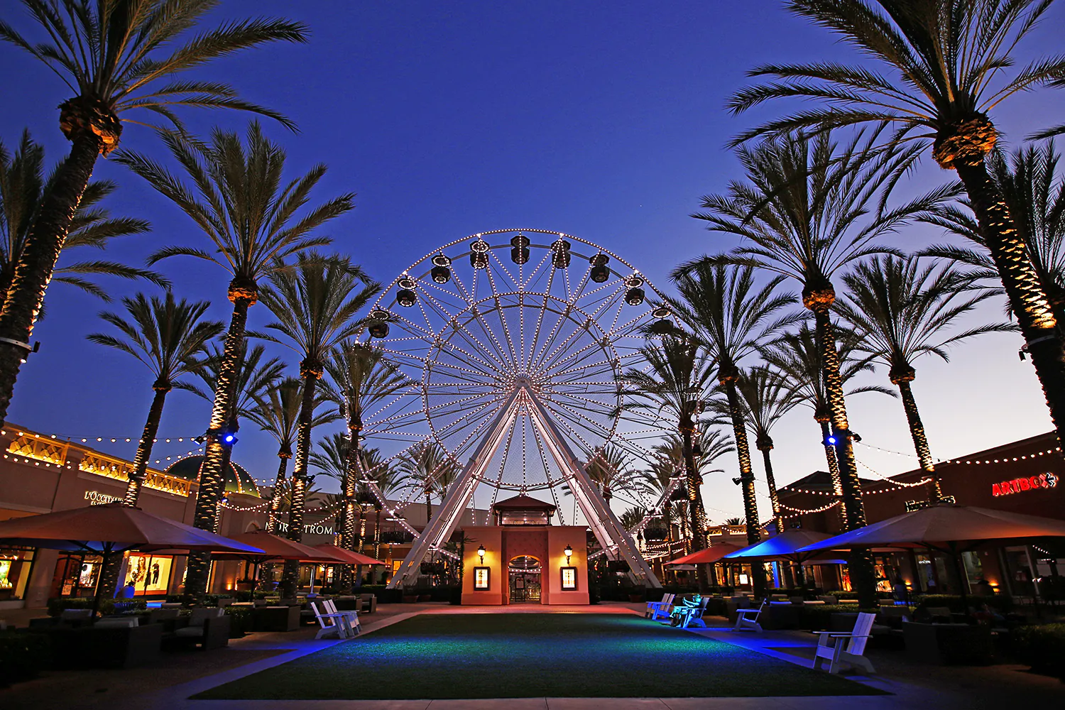 Irvine California ferris wheel