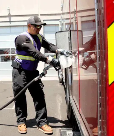 Booster professional refueling fire truck