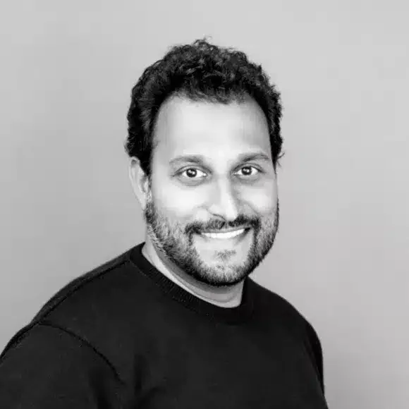 Nikhil Vasa black white headshot