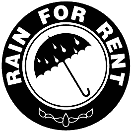 Rain for Rent black white logo