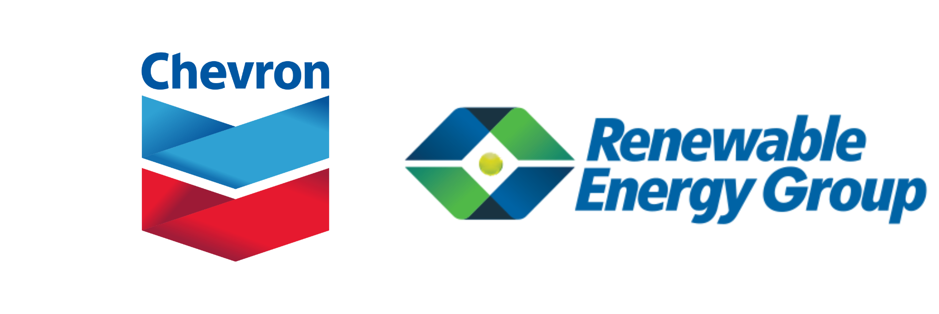 Chevron and Renewable Energy Group logos