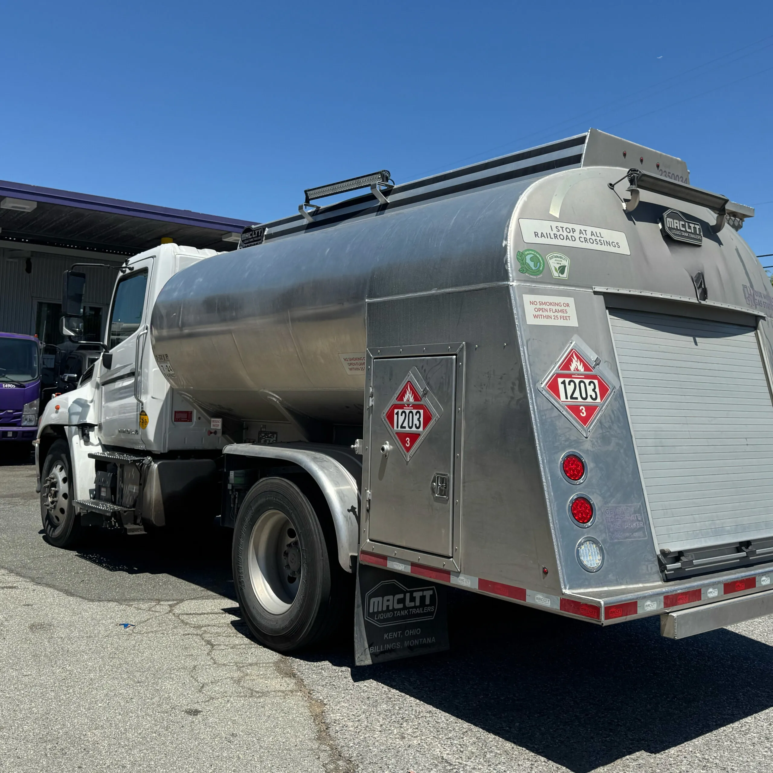 silver tanker